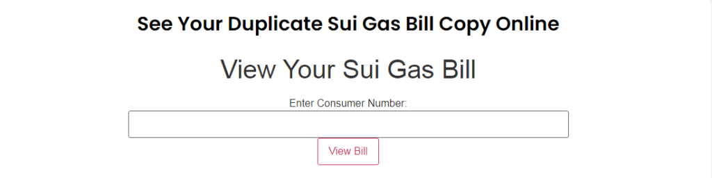 sui gas bills process