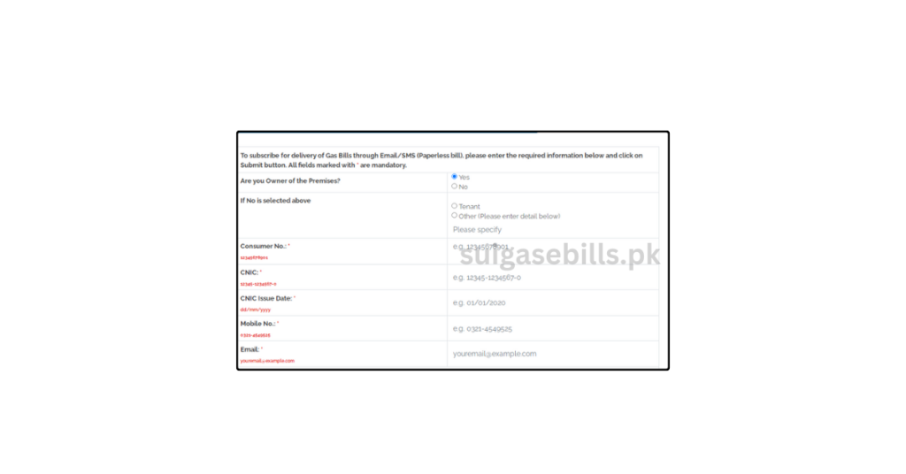 How to Register Email Bill Ans SMS Alert